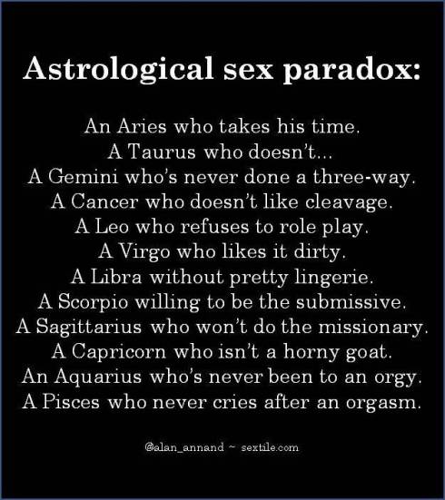 Astrological sex paradox - crop